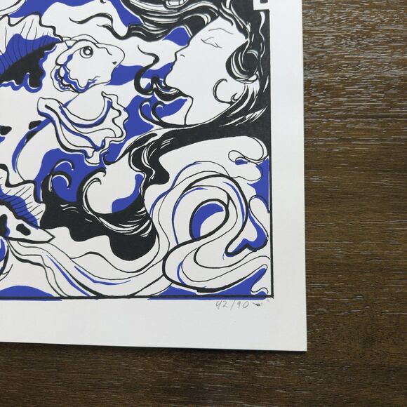 Phish Poster MSG Dec 4th 2009 Marq Spusta Signed #42/90 RARE Artist Proof LE - Picture 3 of 11